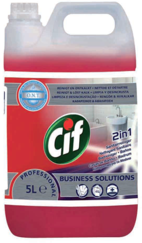 CIF Płyn do mycia łazienek 2w1 5L - Professional Washroom Cleaner