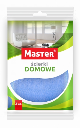 Ścierka domowa wiskoza, 3 szt., 30x38 cm S-040