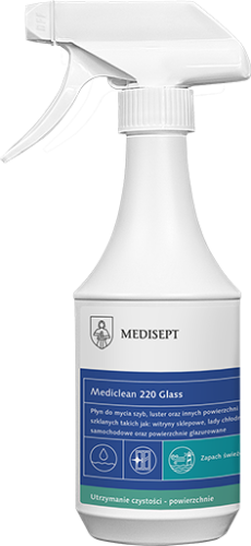 MEDISEPT Mediclean 220 Glass 500 ml - do powierzchni szklanych