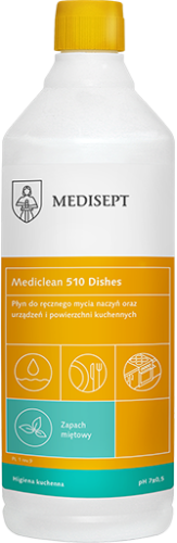 MEDISEPT Mediclean 510 Dishes Miętowy 1 L - płyn do ręcznego mycia naczyń