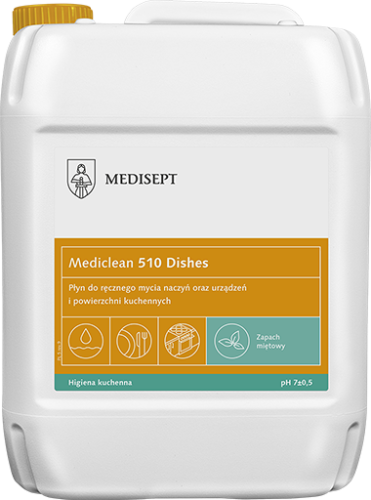 MEDISEPT Mediclean 510 Dishes Miętowy 5 L - płyn do ręcznego mycia naczyń