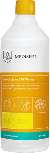 MEDISEPT Mediclean 510 Dishes Cytrynowy 1 L - płyn do ręcznego mycia naczyń