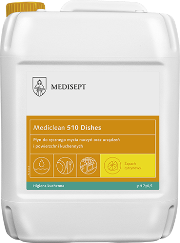 MEDISEPT Mediclean 510 Dishes Cytrynowy 5 L - płyn do ręcznego mycia naczyń