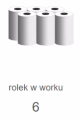 Ręcznik w roli Matic do automatów, 6 szt, 21 cm x 140 m biały KAC340