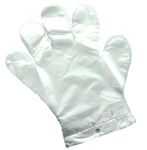 Rękawice jednorazowe z folii HDPE 100 szt. M/L zrywki