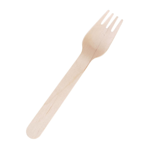 Widelec drewniany 16 cm a'100