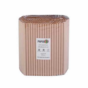Słomki papierowe EKO 8x197 mm 250szt KRAFT  