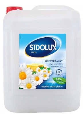 SIDOLUX Uniwersalny płyn do mycia - MYDŁO MARSYLSKIE 5L