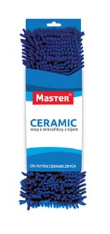 Zestaw Mop płaski Ceramic z mikrofibry Master S-016 + kij