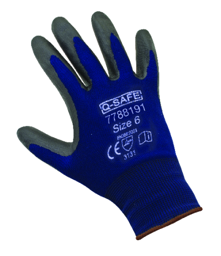 Q-SAFE QS5412-10 Rękawica z powłoką poliuretanową na bazie wody, rozm. 10 (MIDEL MAGAZYN)