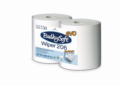 BulkySoft Classic czyściwo papierowe 2W. 208 m., białe, celuloza, 2 rolki, 55750