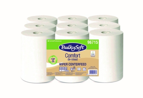 BulkySoft COMFORT EKO, ręcznik w roli, 2W 60m,, 9 szt, biały, EKO celuloza, 96715