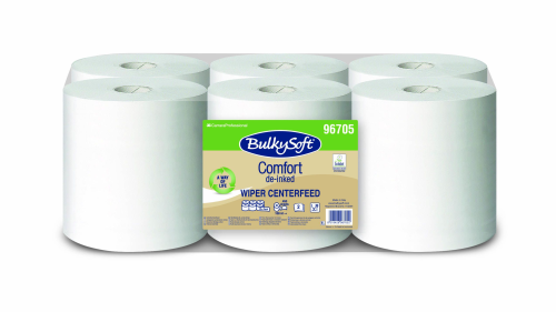 BulkySoft COMFORT EKO, ręcznik w roli, 2W 108m, 6 szt, biały, EKO celuloza, 96705