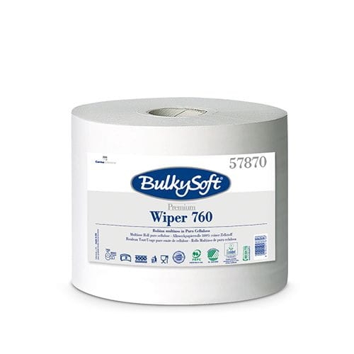 BulkySoft Premium czyściwo papierowe 2W. 760 m., białe, celuloza, 1 rolka, 57870 (MIDEL MAGAZYN)