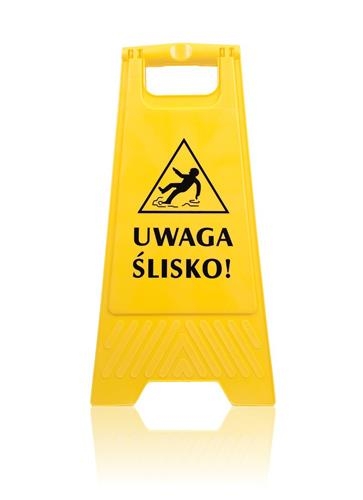 SC Tablica ostrzegawcza UWAGA ŚLISKO! SC-WYP-0600 (MIDEL MAGAZYN)