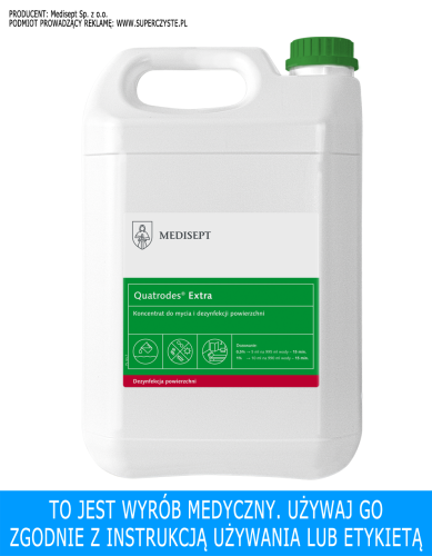 MEDISEPT QUATRODES EXTRA 5 L - Koncentrat do mycia i dezynfekcji powierzchni SSE-GOT-ML351