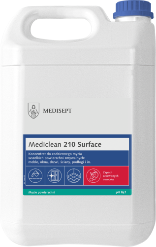 MEDISEPT Mediclean 210 Surface 5 L Czerwone owoce - koncentrat do mycia powierzchni