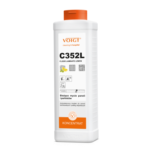 VOIGT C352L Floor Laminate LEMON 1 L - Bieżące mycie paneli i parkietów o zapachu CYTRYNY