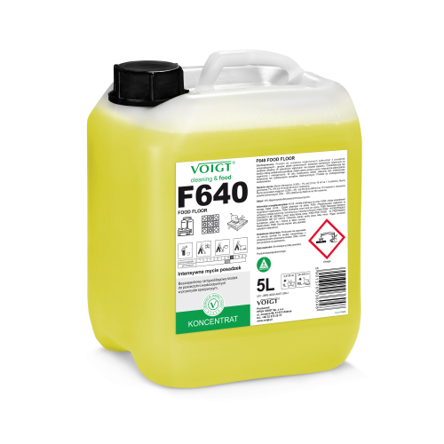 VOIGT F640 FOOD FLOOR 5 L (ZASTĘPUJE H640 5L) - Intensywne mycie posadzek w przemyśle spożywczym
