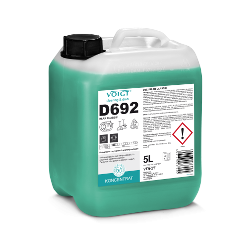 VOIGT D692 KLAR CLASSIC 5 L (ZASTĘPUJE H692 5L) - Płukanie w zmywarkach profesjonalnych