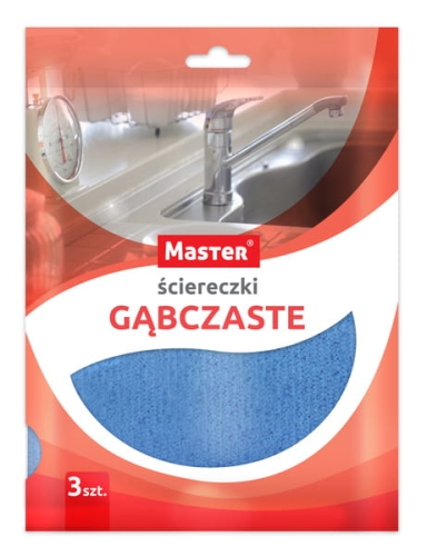 Ścierka gąbczasta wiskoza 3 szt. Master S-047