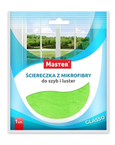 Ściereczka z mikrofibry do szyb i luster 34x34 cm S-033 / D-033