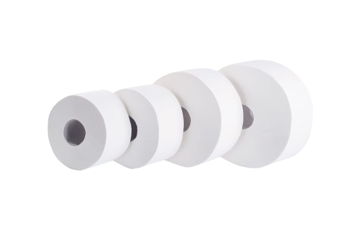 Papier Jumbo, 12 szt, 9 cm x 100 m biały KAC029