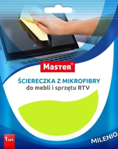 Ściereczka z mikrofibry do mebli i sprzętu RTV 30x30 cm S-036